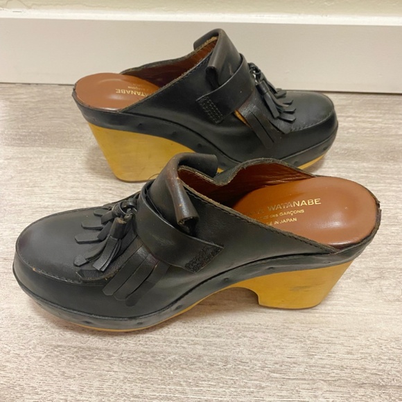 Junya Watanabe Size M / 7.5 Women’s Black Clogs Made in Japan. - Picture 5 of 11